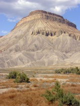 Cretaceous Book Cliffs along I-70 just east of Grand Junction.