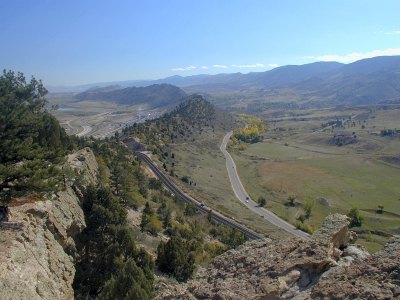 Dakota Hogback west of Denver, from its summit.