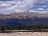 Mount Massive of the Sawatch Range looms over the Leadville Airport