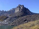 Cathedral Peak over Cathedral Lake, southern Elk Range, CO