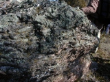 Mylonitic porphyroblastic schist within the Idaho Springs-Ralston shear zone