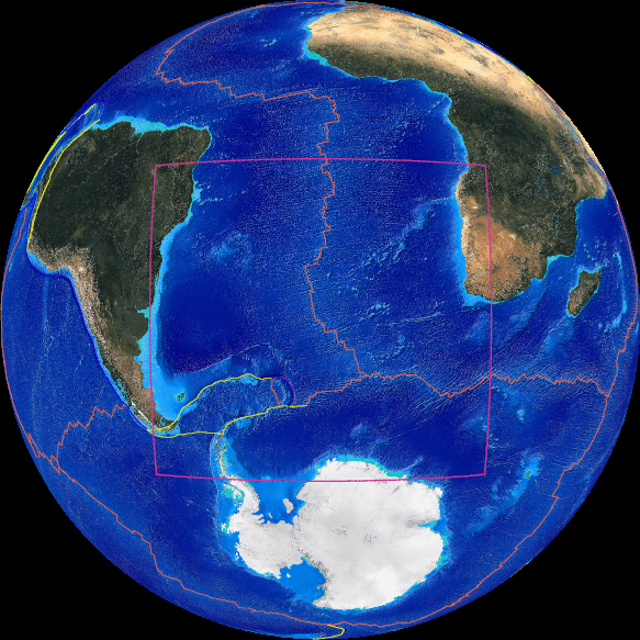 Antarctica On Globe
