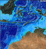 Banda Sea and surrounding arcs, courtesy Jules Verne map server, http://jules.unavco.org