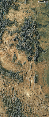 Rio Grande Rift, Colorado and New Mexico, US; courtesy Jules Verne map server, http://jules.unavco.ucar.edu/Voyager/Earth