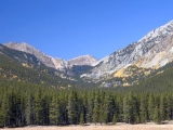 Longs Peak (left) overlooking Glacier Gorge (center) in Rocky Mountain National Park