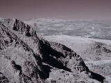 Longs Peak to the north from Mount Evans, NIR light