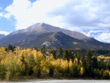 South face of Longs Peak from CO7 just outside Rocky Mountain National Park