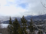 View of the Continental Divide to the east from the trail up to Royal Mountain